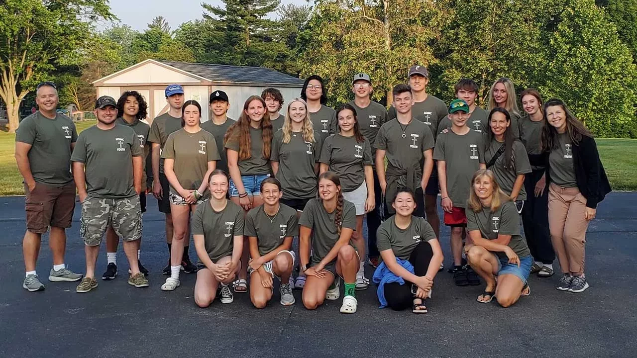 Group of youth on the annual mission trip